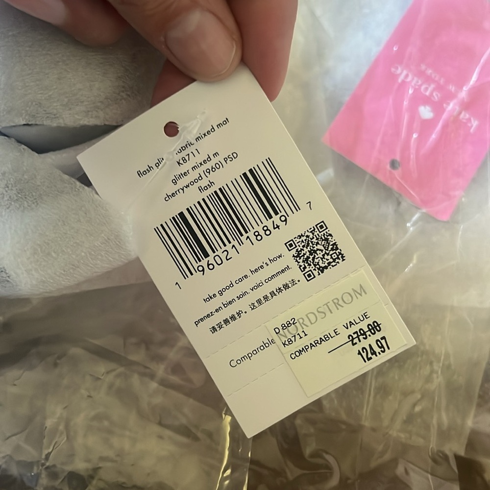 🛑 1 hour sale. NWT. Kate Spade Pink Purple Glitter Crossbody Bag - Picture 12 of 14